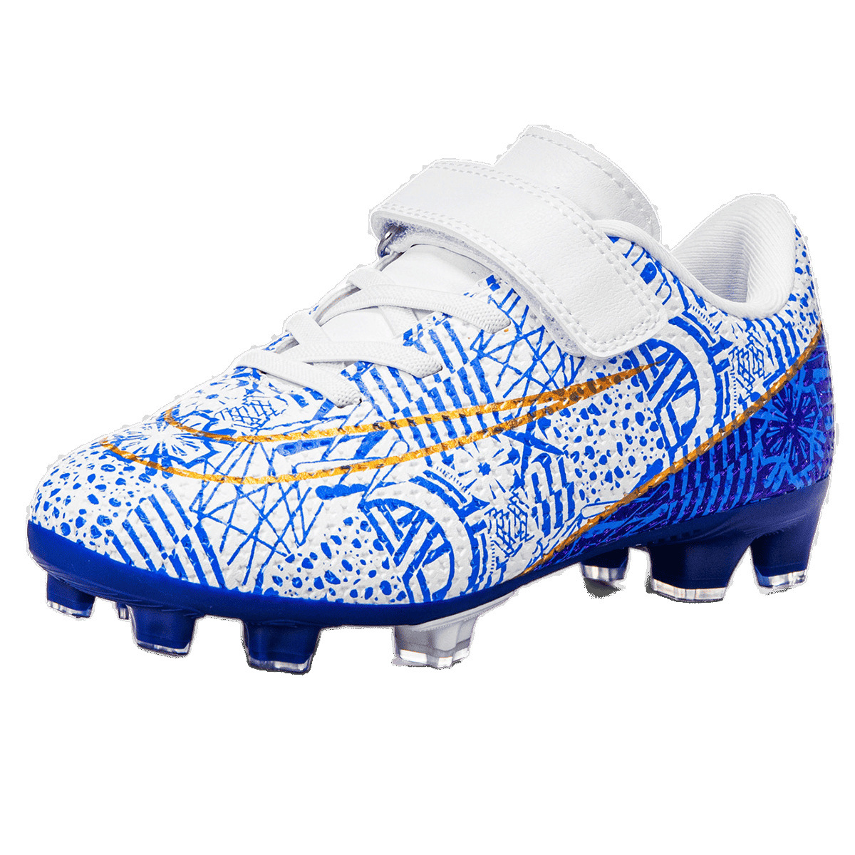 Zapatos de fútbol para niños con velcro bajo nuevo tipo de zapatos de entrenamiento transfronterizos de entrenamiento profesional de estudiantes de fútbol con clavos largos