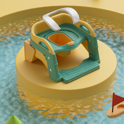 Multifunctional children's toilet baby toilet seat toddler toilet ladder foldable car toilet seat urinal household