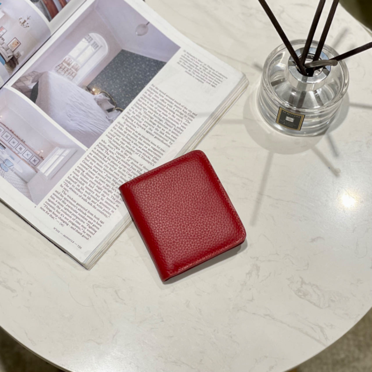 Primera capa de cuero genuino monedero multifuncional anti-robo cepillo pequeña tarjeta de cambio bolsa de gran capacidad de almacenamiento transfronterizo bolso de las mujeres al por mayor