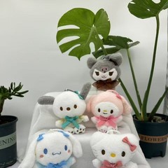 新商品の逸品4寸のクロミのぬいぐるみのペンダントの漫画のケイティの猫の玉桂の犬のぬいぐるみのキーホルダー
