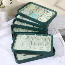 绒布首饰盘轻奢家居项链收纳饰品盘拍摄直播欧式珠宝展示陈列收纳