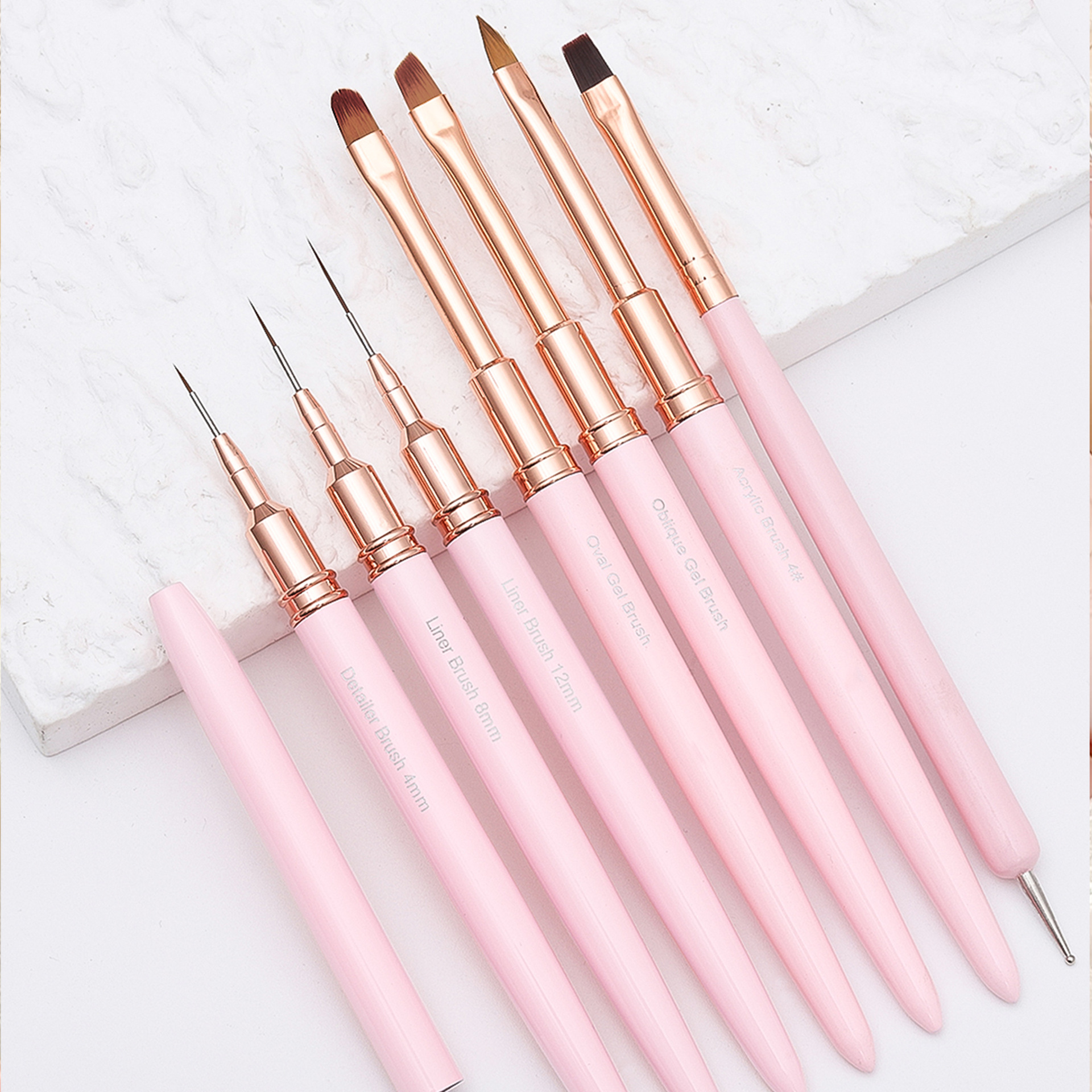 Especial transfronterizo para 7 juegos de bolígrafos de pintura de uñas