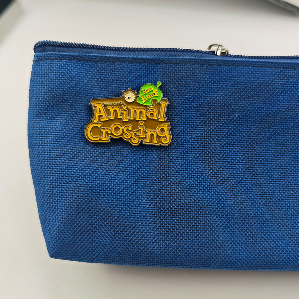 Animal Crossing New Leaf Logo Enamel Pin Game Badge Game Fan Collectible Ornament Gift Accessory