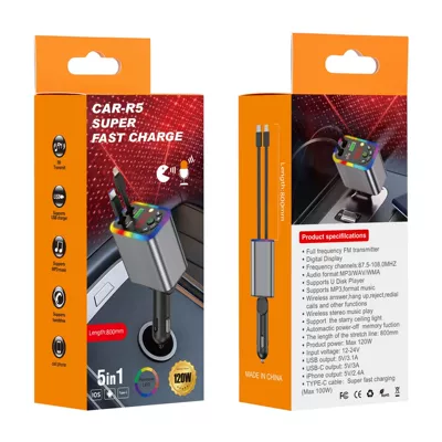 Phone Charger Fast Charging with – Car mp3 - r5-aluminum-alloy-shell-starry-sky-roof