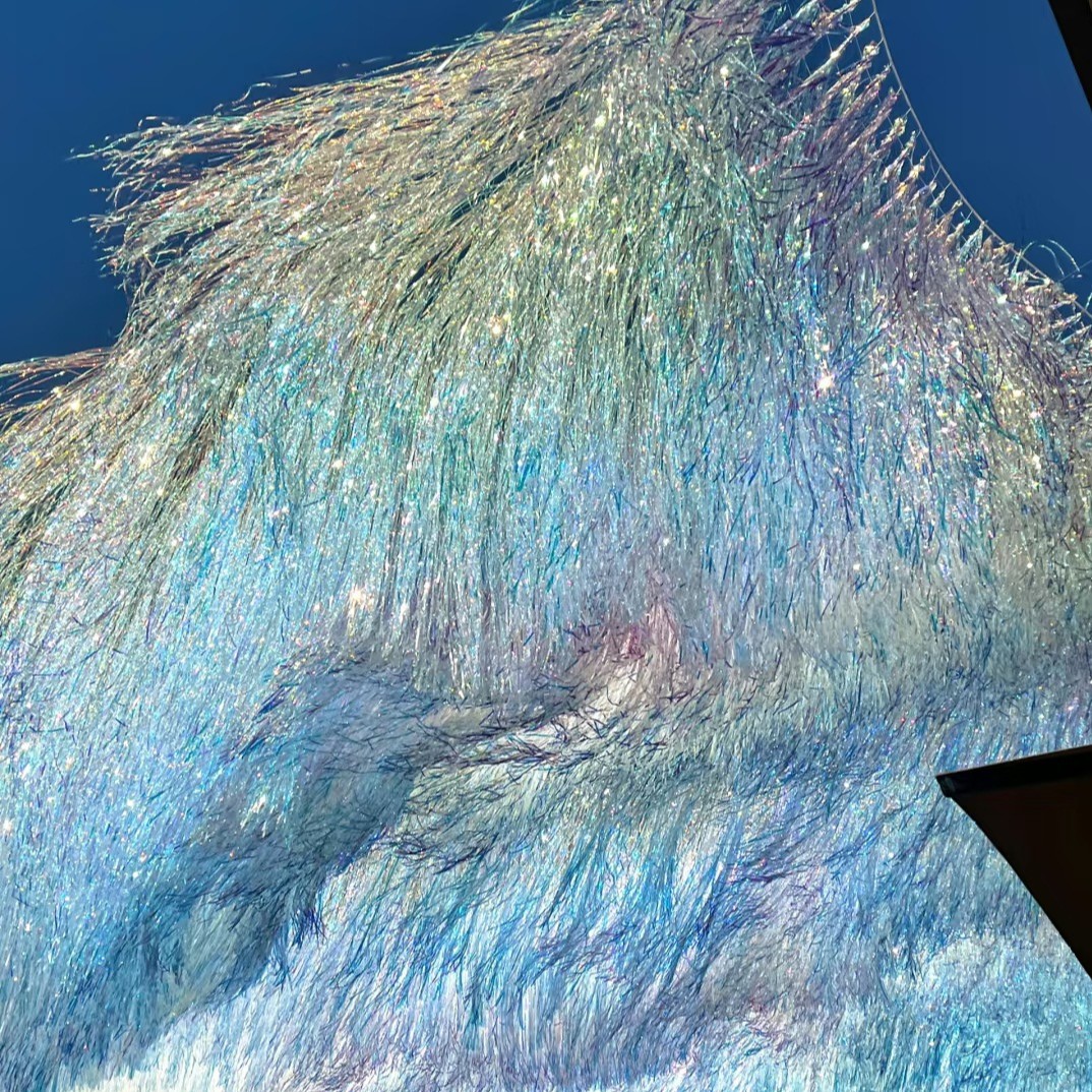 Cortina de Lluvia Láser para Pasillo, Decoración de Fiesta de Cumpleaños, Atrezzo para Fotos, Toldo para Proteger del Sol