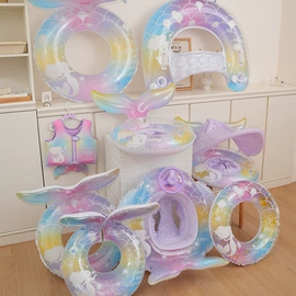 游泳圈;水上充气床;户外充气床