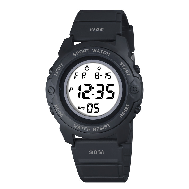 Moda nuevos deportes al aire libre multi-funcional luminoso reloj electrónico alarma de los hombres de moda reloj electrónico fábrica al por mayor