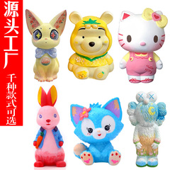 Handmade DIY money box rubber white blank plaster doll figurine graffiti children's toy decoration stall wholesale 