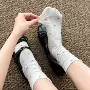 ins透气夏季碎花女袜