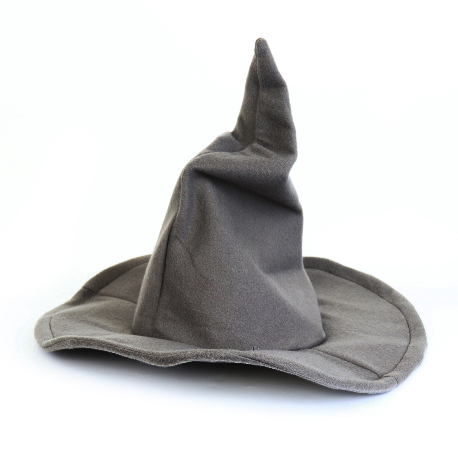 Cross-Border Halloween Wizard Hat Gandalf Style Felt Hat Gray Witch Hat Cos Masquerade Props