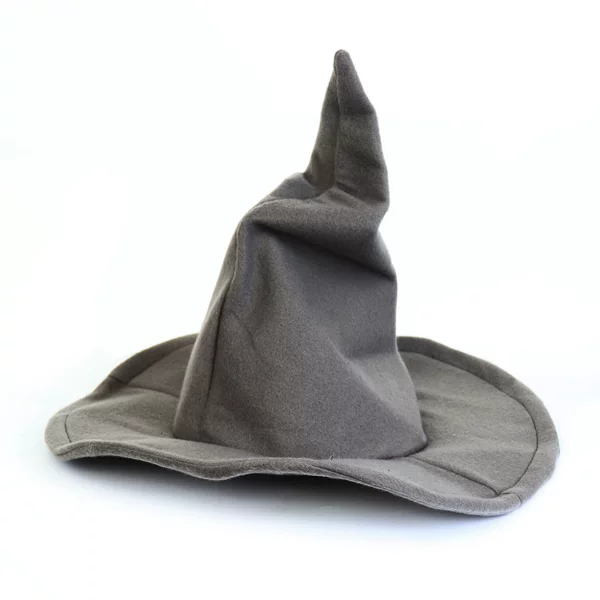 Cross-Border Halloween Wizard Hat Gandalf Style Felt Hat Gray Witch Hat Cos Masquerade Props