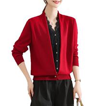 蕾丝拼接上衣假两件针织开衫2025秋季新款女装洋气v领打底衫毛衣