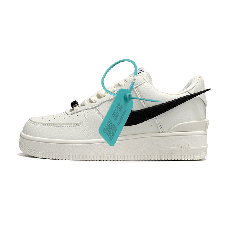 Resistente a la fiebre oficial AF1 blanco y negro panda fuerza aérea 1 zapatos de patina baja para hombres y mujeres zapatos deportivos casuales para correr Putian Dunk