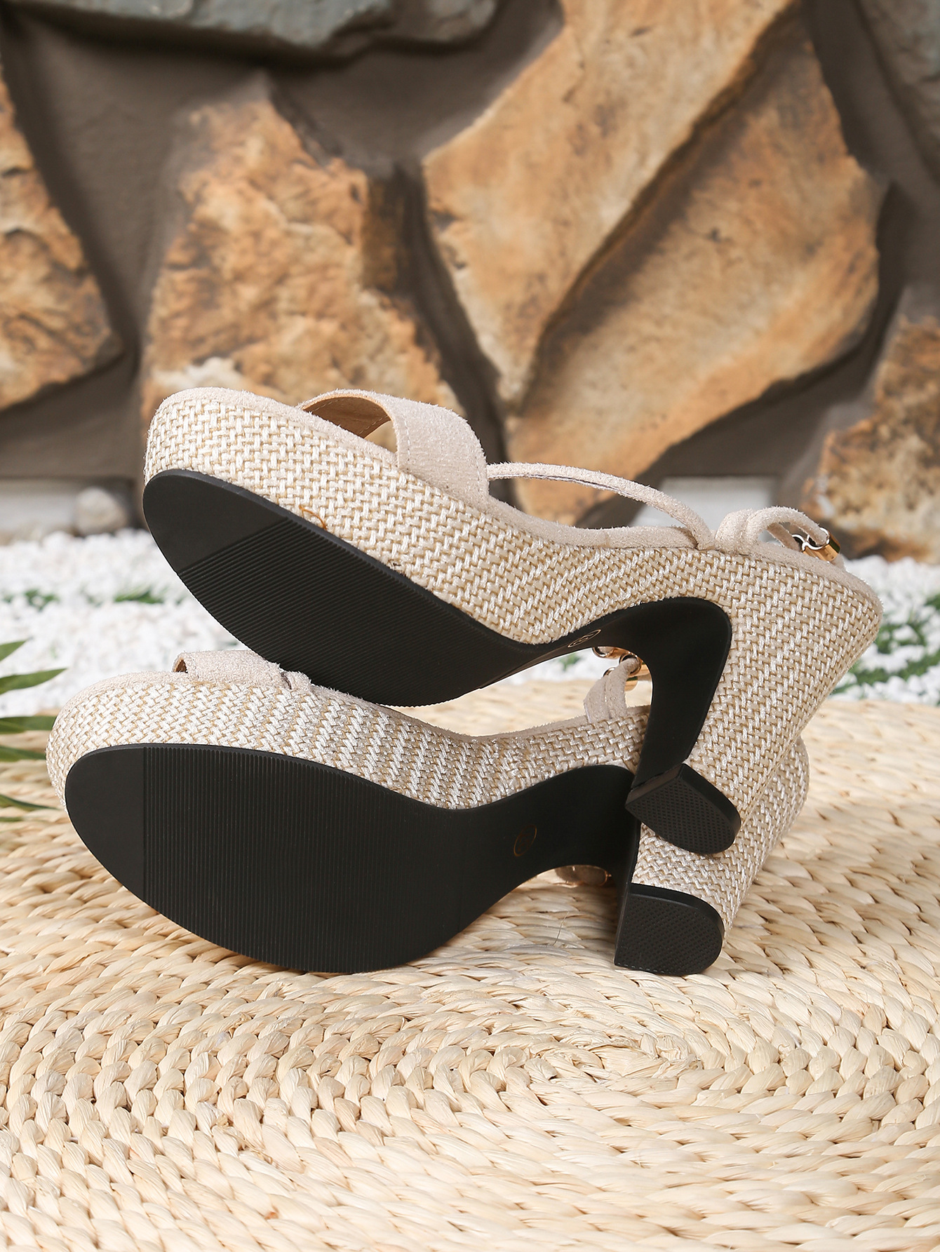 Sommer Damen Sandalen Mit Blockabsatz Und Plateau Für Den Sommer_voghion.com