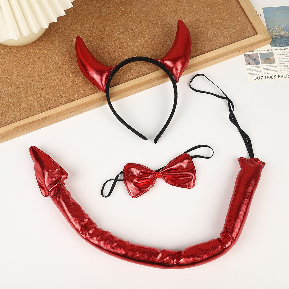 Costume de Halloween transfronterizo Cuerno de toro Demonio Fiesta temática Fiesta de baile de maquillaje Propósito de espectáculo