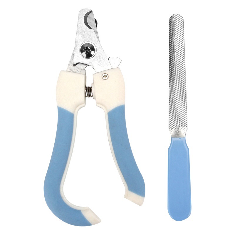 Fábrica al por mayor cortaúñas de acero inoxidable para mascotas con cortaúñas de archivo cortaúñas de gato suministros de limpieza