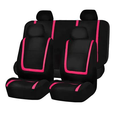 Full-Cover Five-Seater Universal Car – Seat cushion, seat cover - rose-red-2-piece-set-single-seat