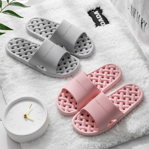 Summer slippers for couples, home bathroom bathing, non-slip, wear-resistant, odor-proof and leak-proof slippers wholesale manufacturer
