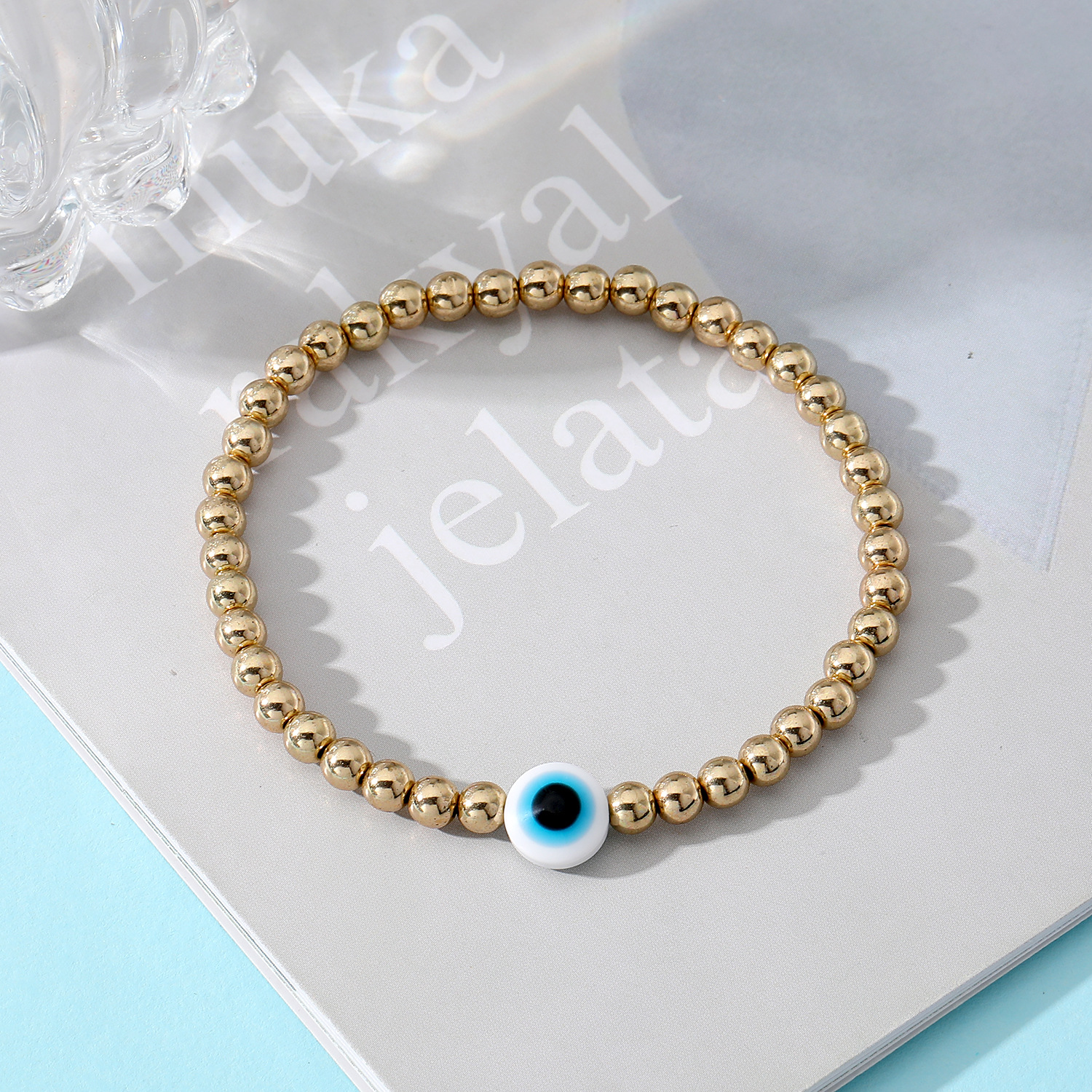 Eye Pattern Women's Gender Casual Eye Glass Plastic Resin Wholesale Bracelets