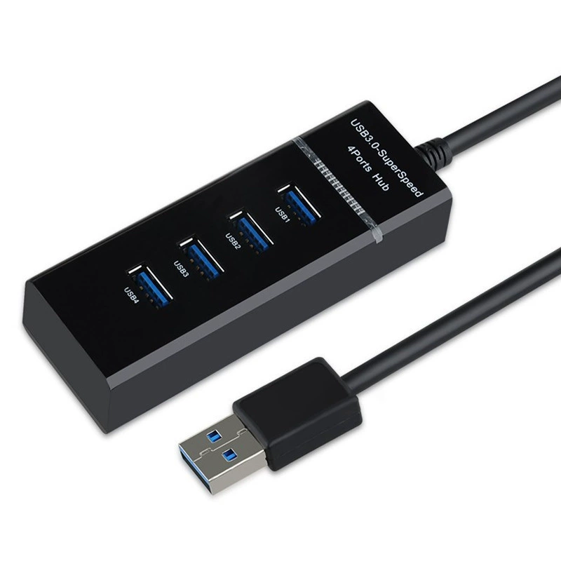 USB-разделитель 3.0 HUB хаб с лампой ноутбук, компьютер USB расширение 1 точка, 4 в один перетаскивать четыре, 5G