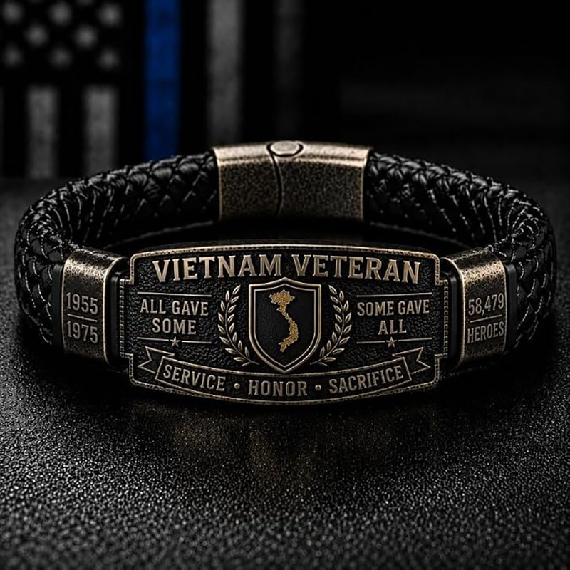 Amazon's New Woven Bracelet Commemorating 58479 Heroes, Vietnam Veteran Honor Memorial Bracelet