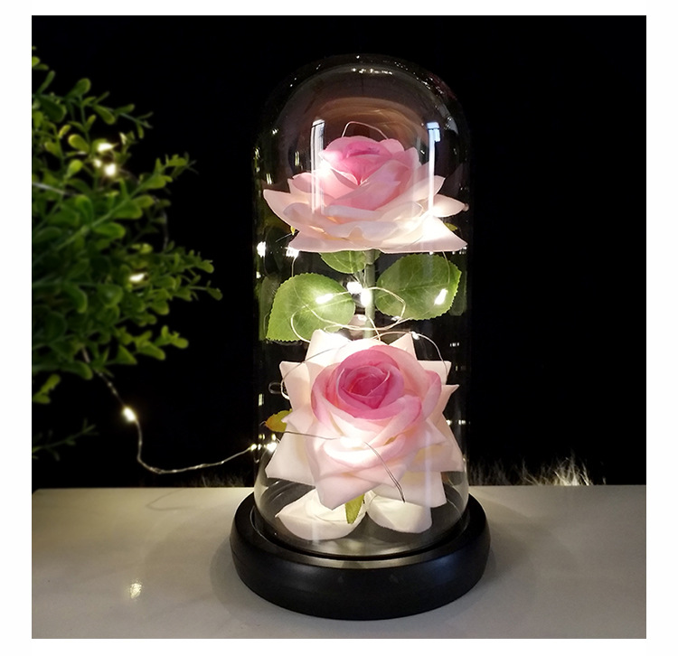 Weihnachten Valentinstag Muttertag Süß Süss Blume Glas Flanell Abschluss Gruppe Datum Ornamente display picture 1