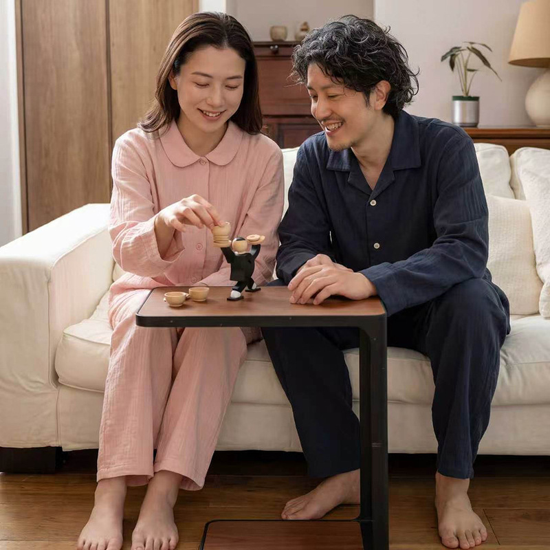 New foreign trade cashmere double-layer gauze pajamas, long-sleeved, spring and autumn, unisex couple style, long-fiber pure cotton, all-season home wear New foreign trade cashmere double-layer gauze pajamas, long-sleeved, spring and autumn, unisex couple style, long-fiber pure cotton, all-season home wear
