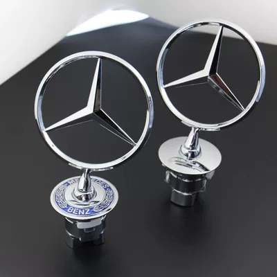 Suitable for Mercedes-Benz E300L engine hood emblem, C200 modification, E260 original, C180E engine hood, S emblem