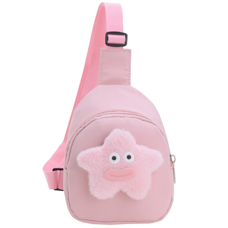 Bolsos lindos para niñas, bolsos de dibujos animados para niños, 2025 nuevos bolsos de pecho de peluche para niñas, bolsos de cambio para bebés