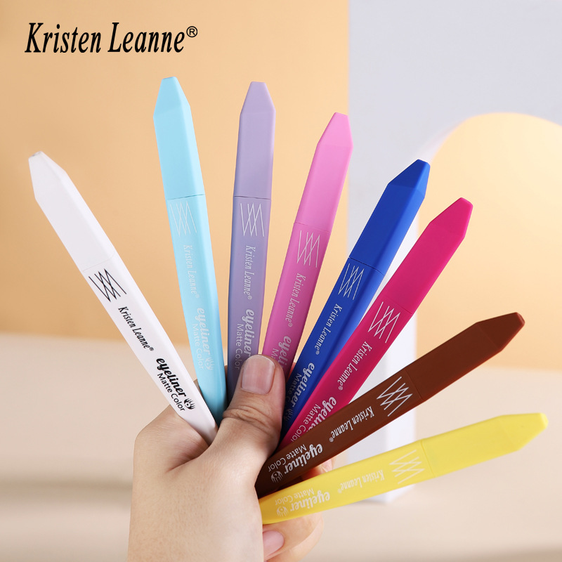 KRISTEN LEANNE Explosive Matte Fast Drying Color Eyeliner Pencil Set Performance Make-up Set_voghion.com