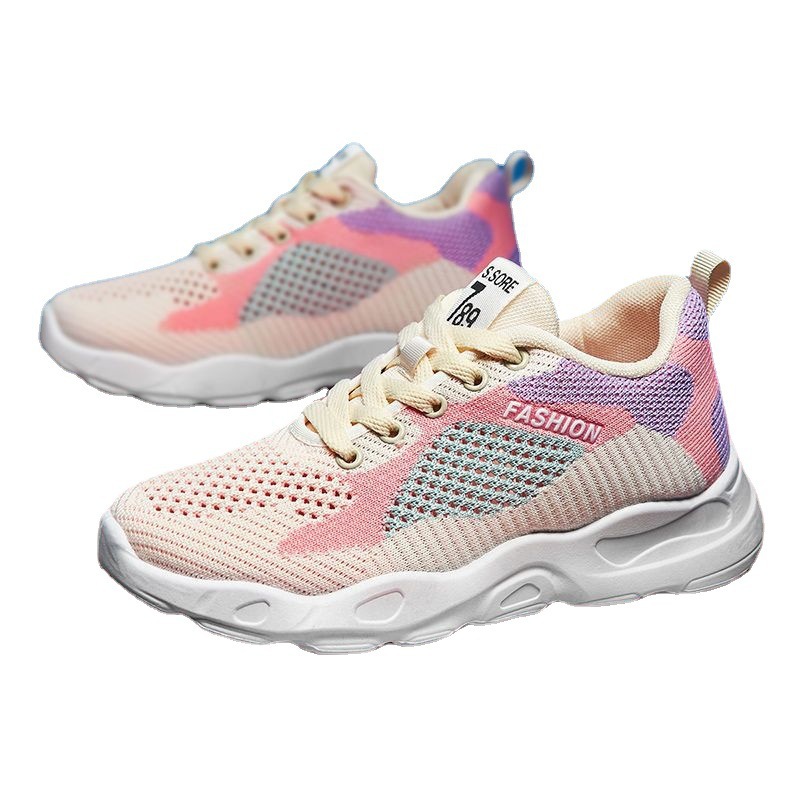 Ladies Work Shoes Running Shoes Tennis Shoes Sneakers Rubber Sole Fabric Versatile Comfortable Footgear_voghion.com