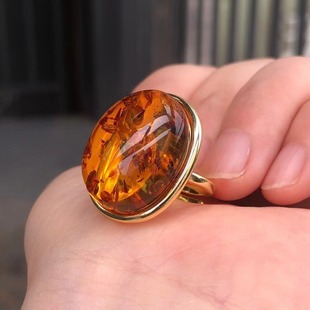 21*25mm natural raw ore Huapo handmade European inlaid S925 silver ring for men and women to wear full texture