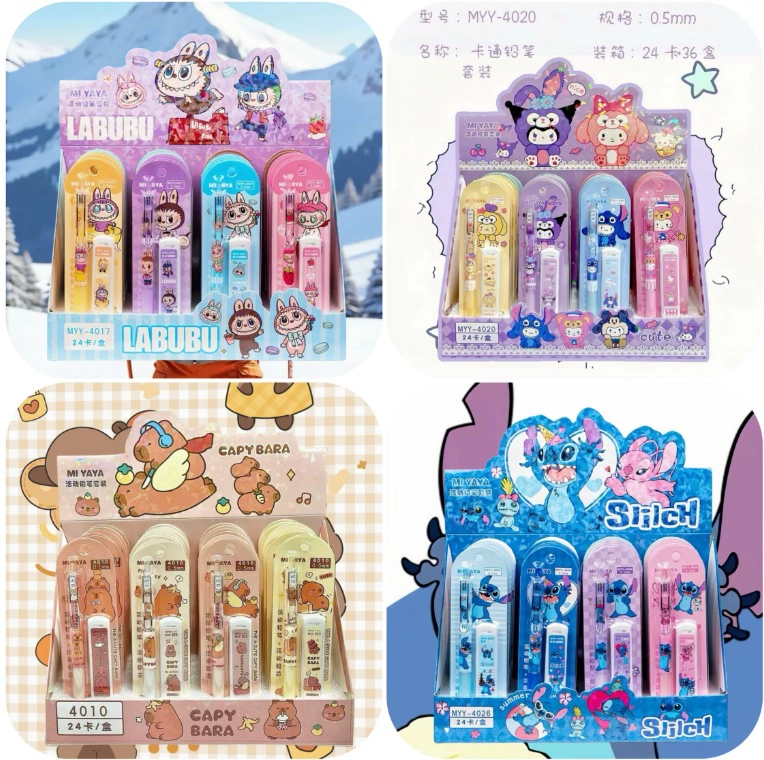 Мелкий механический карандаш для внешней торговли, с дизайном в виде милого Стича, обладающий высокой эстетической привлекательностью, оригинальный карандаш для студентов, который не ломается.