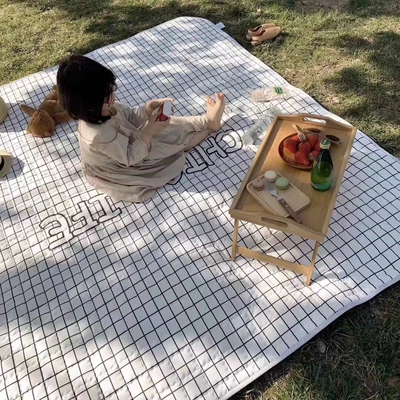 Avtomobil döşəmə paspasları Vacation Mat Beach Moisture-proof - small-lattice-190200cm