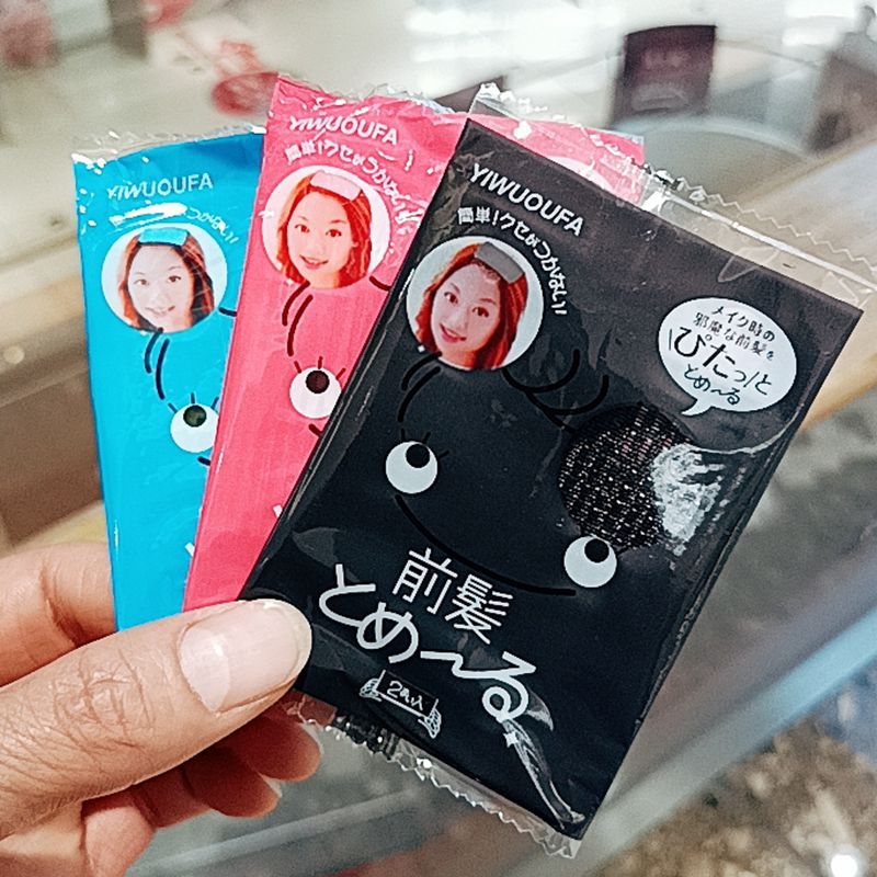 New foreign trade cute bangs stickers, fixed magic stickers for posting, accessories for bangs to post, hair accessories for small gifts