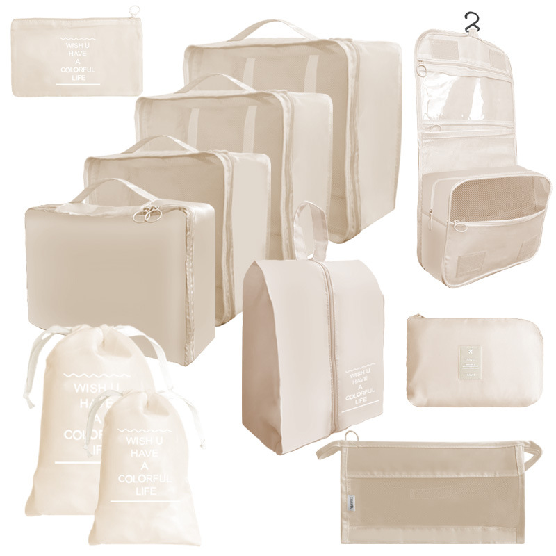 Bolsa de almacenamiento de viaje transfronterizo juego de cosméticos de lavado digital bolsa de almacenamiento subpaquete ropa zapatos bolsa de lona