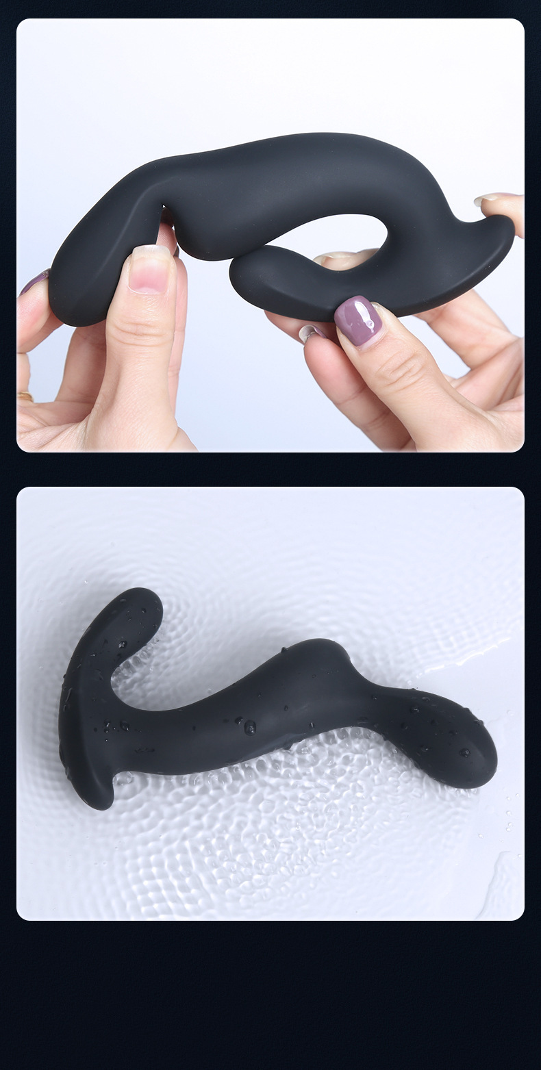 Remote Control Triple Vibrating Prostate Plug, Deep Anal Toy for Men, Silicone — detail image 20