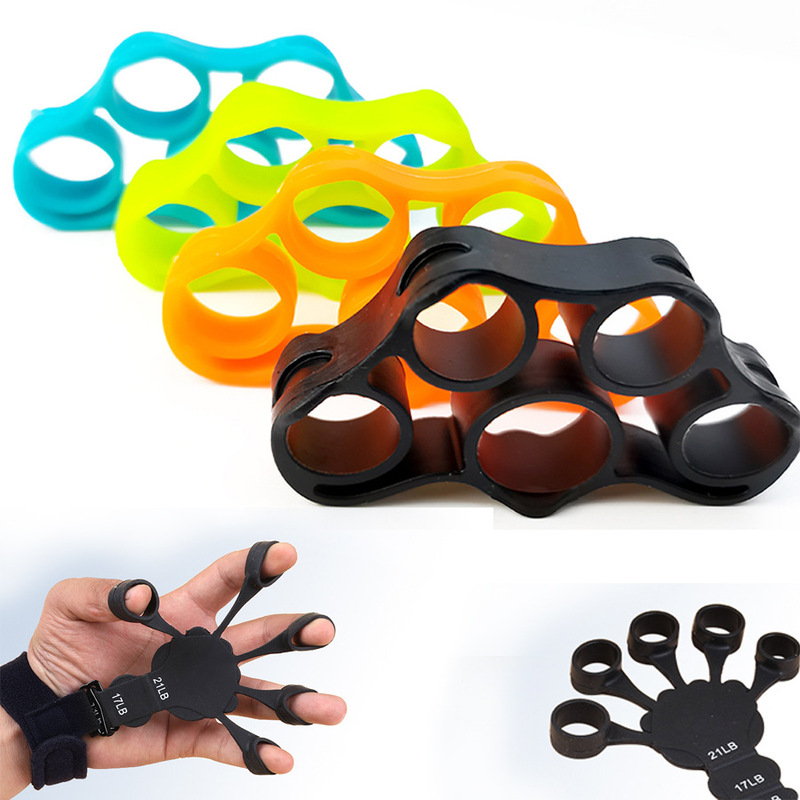 Silicone Finger Exerciser for Flexion and Extension, Finger Vein Expansion Training Equipment, Five-Finger Sleeve for Hand Flexibility and Strength Training
