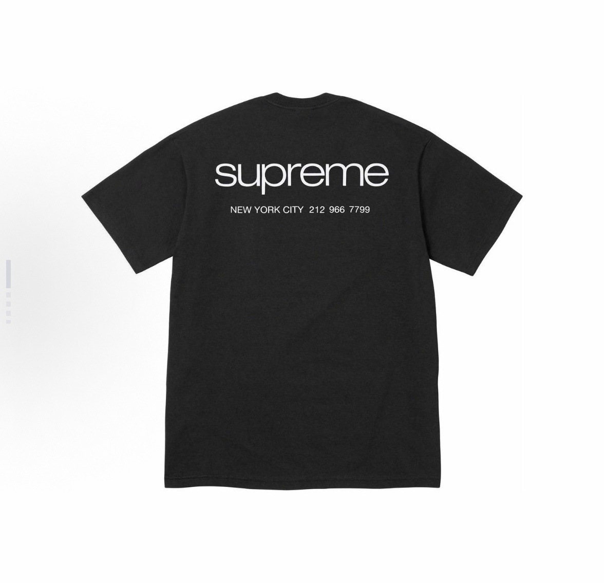 Supreme T-shirt Shop Logo Black