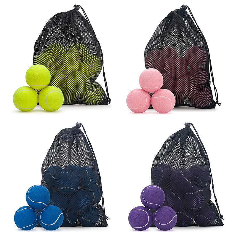 Net bag primary training competition tennis practice ordinary training pet tennis photography props ball can be printed logo