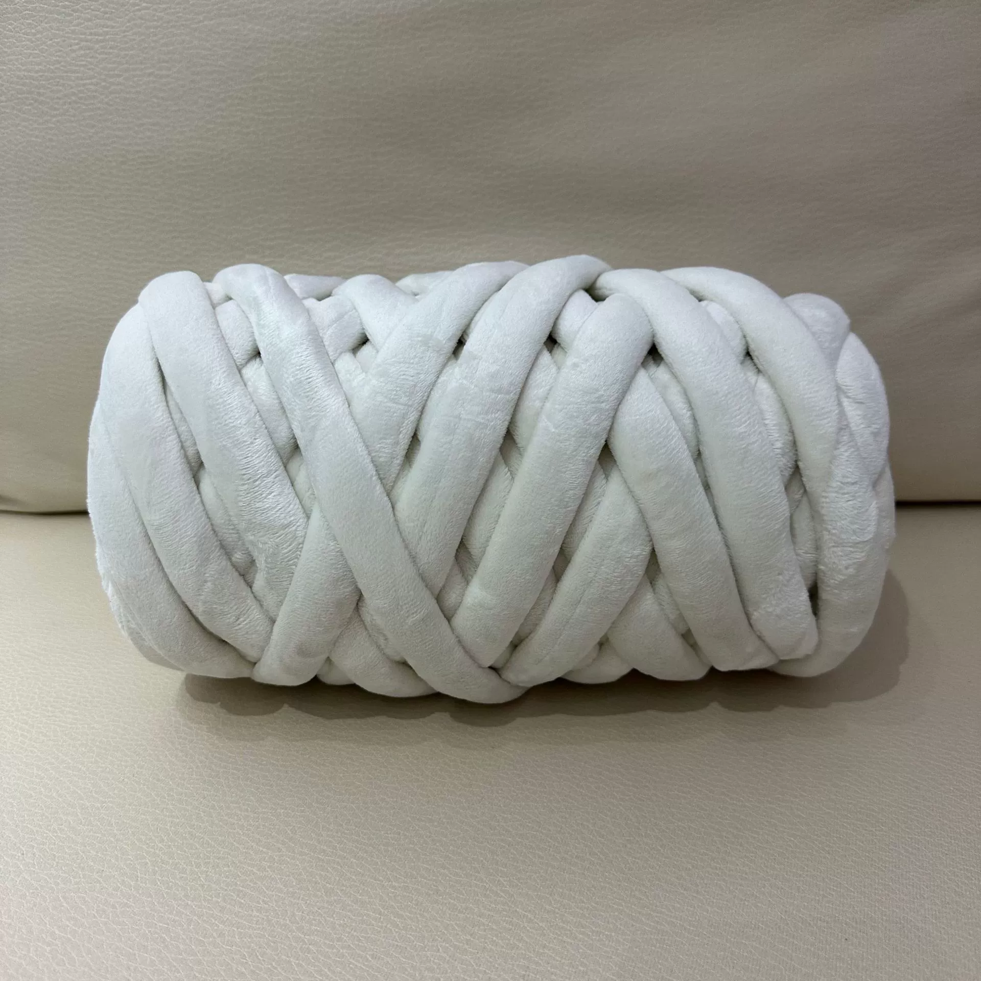 Кускай DIY пряжа для пледа, бархатное литьё хлопок, 1 кг (≈60 м), толщина 2,5 см