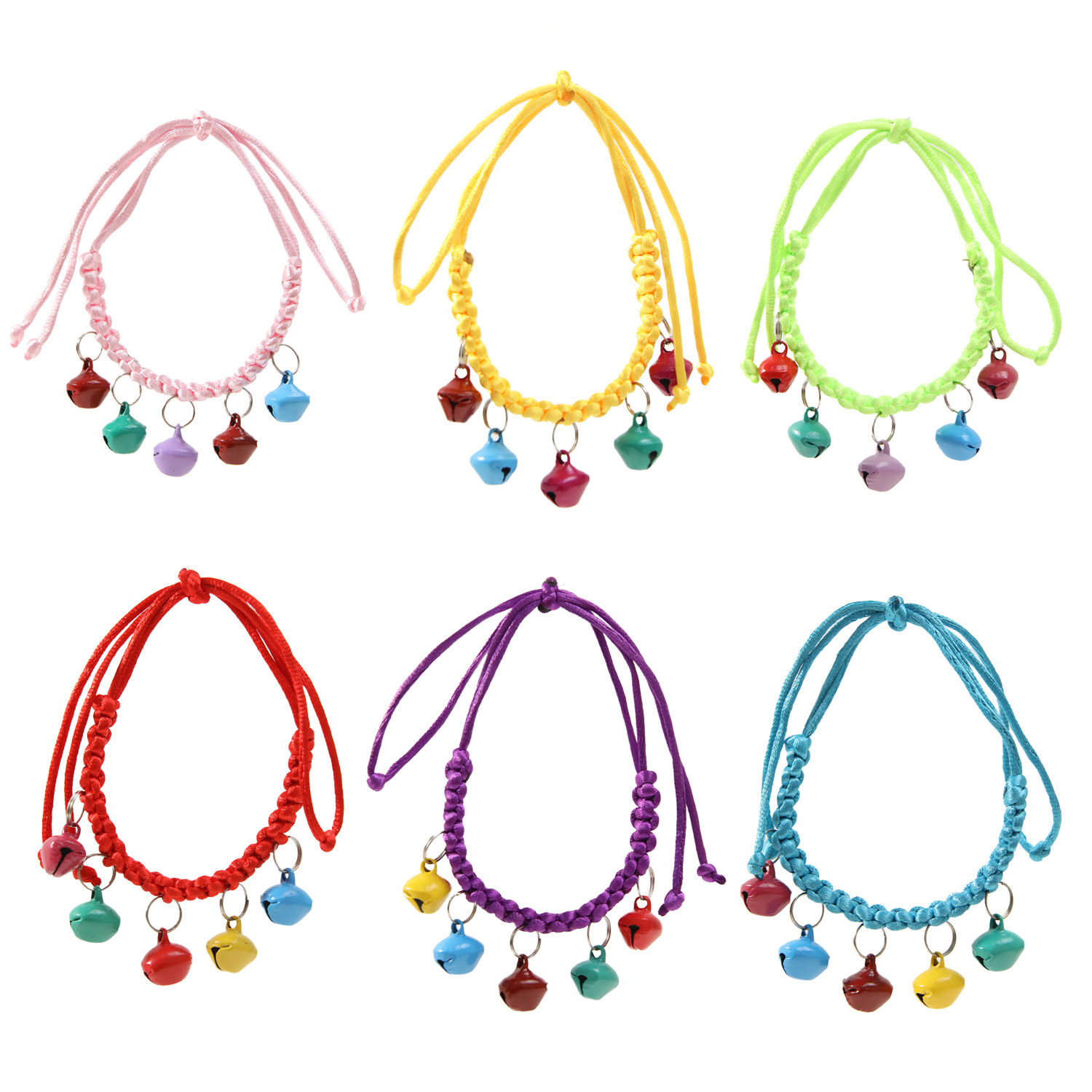 Collar de gato Z tejido a mano collar de mascota colorido collar de perros gatos pequeños y medianos collar general lote de joyas