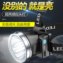 LED强光头灯充电超亮户外远射可拆锂电池头戴式手电筒超长续航