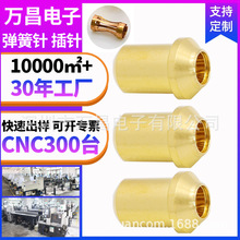 定制镀金导电插针连接器PIN针五金车削耐腐蚀爪簧冠簧插拔公母针