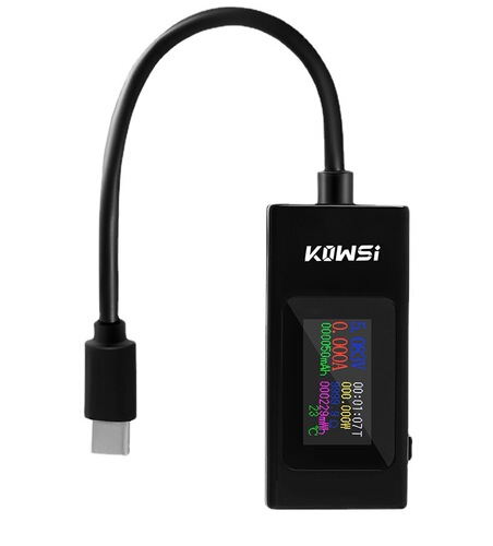 KWS-066C Type-C Tester with Color Screen USB Current Voltage Tester Dual-Direction Tester