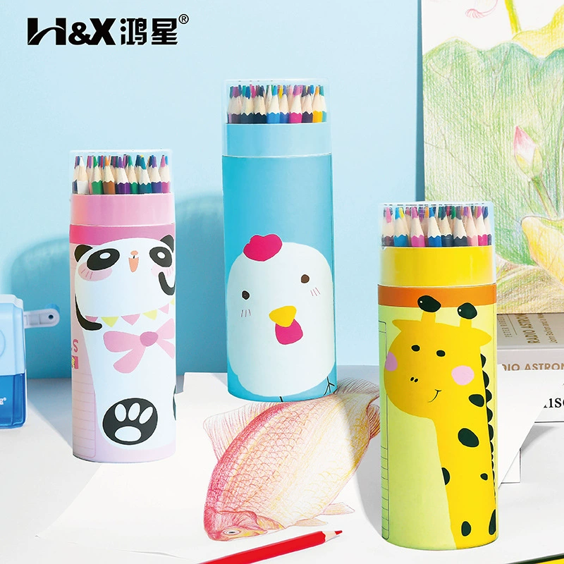 ПStationery для карандашей, масляной краски, восковых мелков, оптовая продажа, 12 цветов, 24 цвета, 36 цветов, 48 цветов