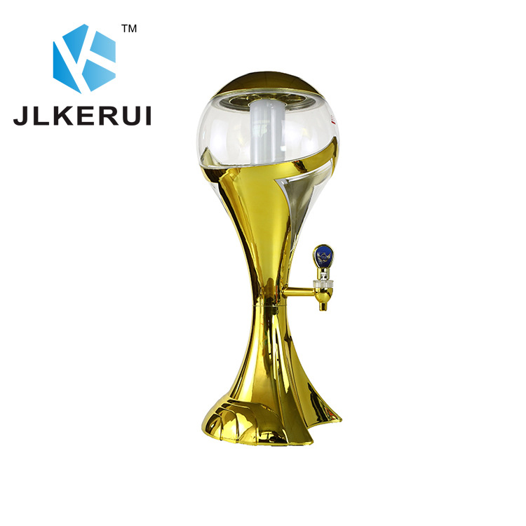 Copa del mundo barril de cerveza barril cerveza bebida fría jugo barril emisor de luz barril de cerveza barril comercial 1.5L/3L