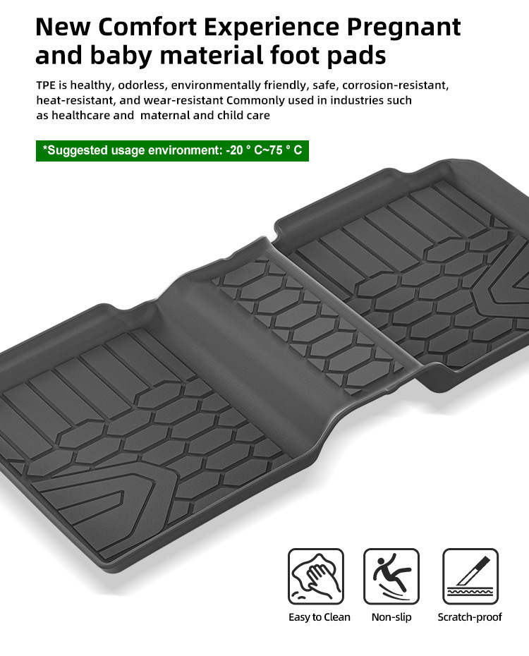 Suitable for 24-25 Lada Aura Car Floor Mats, Waterproof Special Car-Specific Fully Environmentally Friendly Tpe Floor Mats