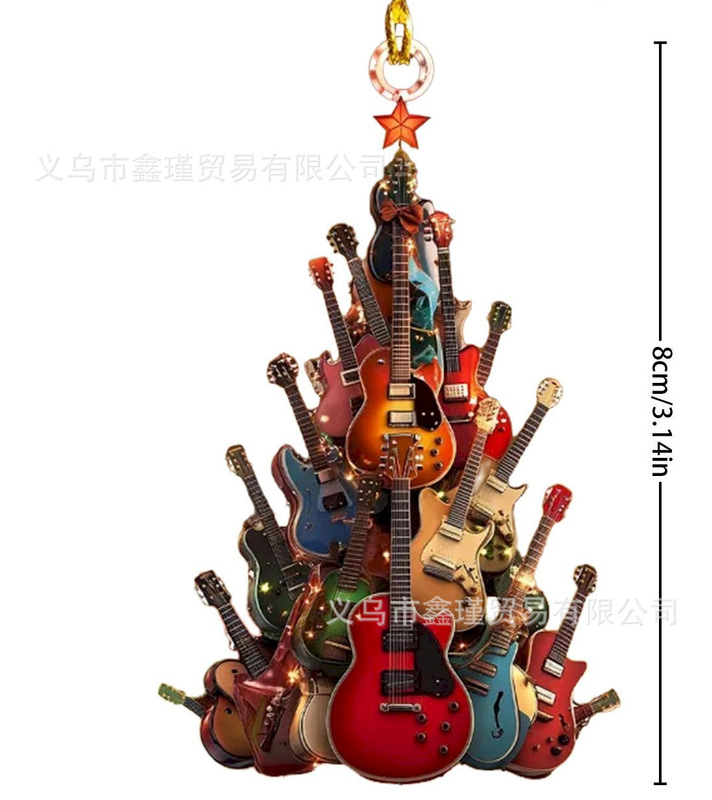 跨境新品亚克力平面仿真小鸟装饰挂件圣诞节圣诞树家居装饰吊坠|undefined