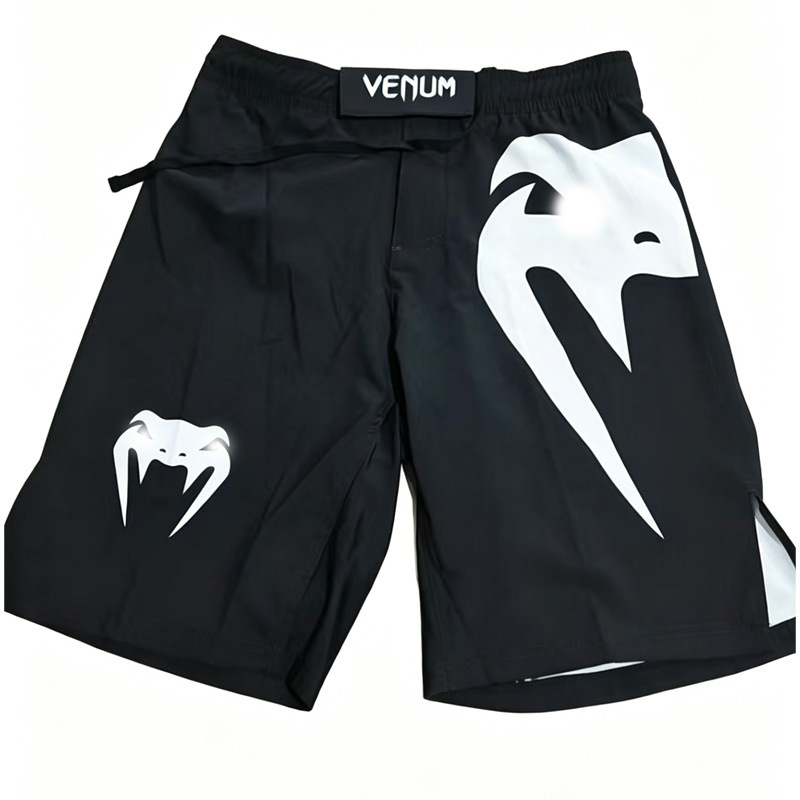 Specialized sports shorts for combat sports, Sanda, Muay Thai, and boxing competitions, popular cross-border fitness training wear-resistant elastic shorts wholesale